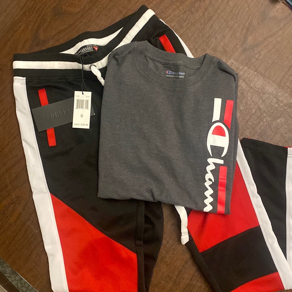 Champion T-Shirt and Matching Screenshot Joggers - Picture 6 of 10